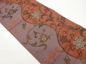 花唐草模様織出し名古屋帯